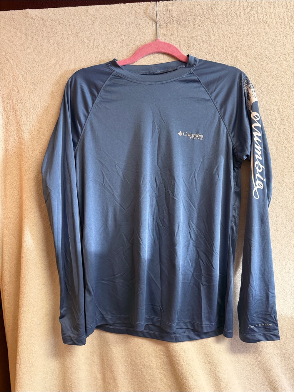 Columbia Men's Slate Blue Long-Sleeve UPF Swim Shirt